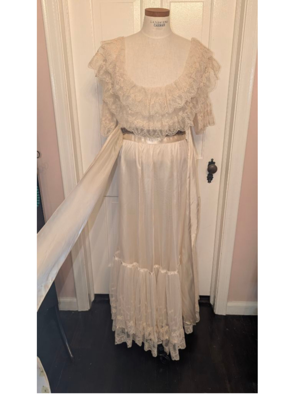 rare Vintage Jessica McClintock Gunne Sax Renaissance Wedding Dress Juniors 7